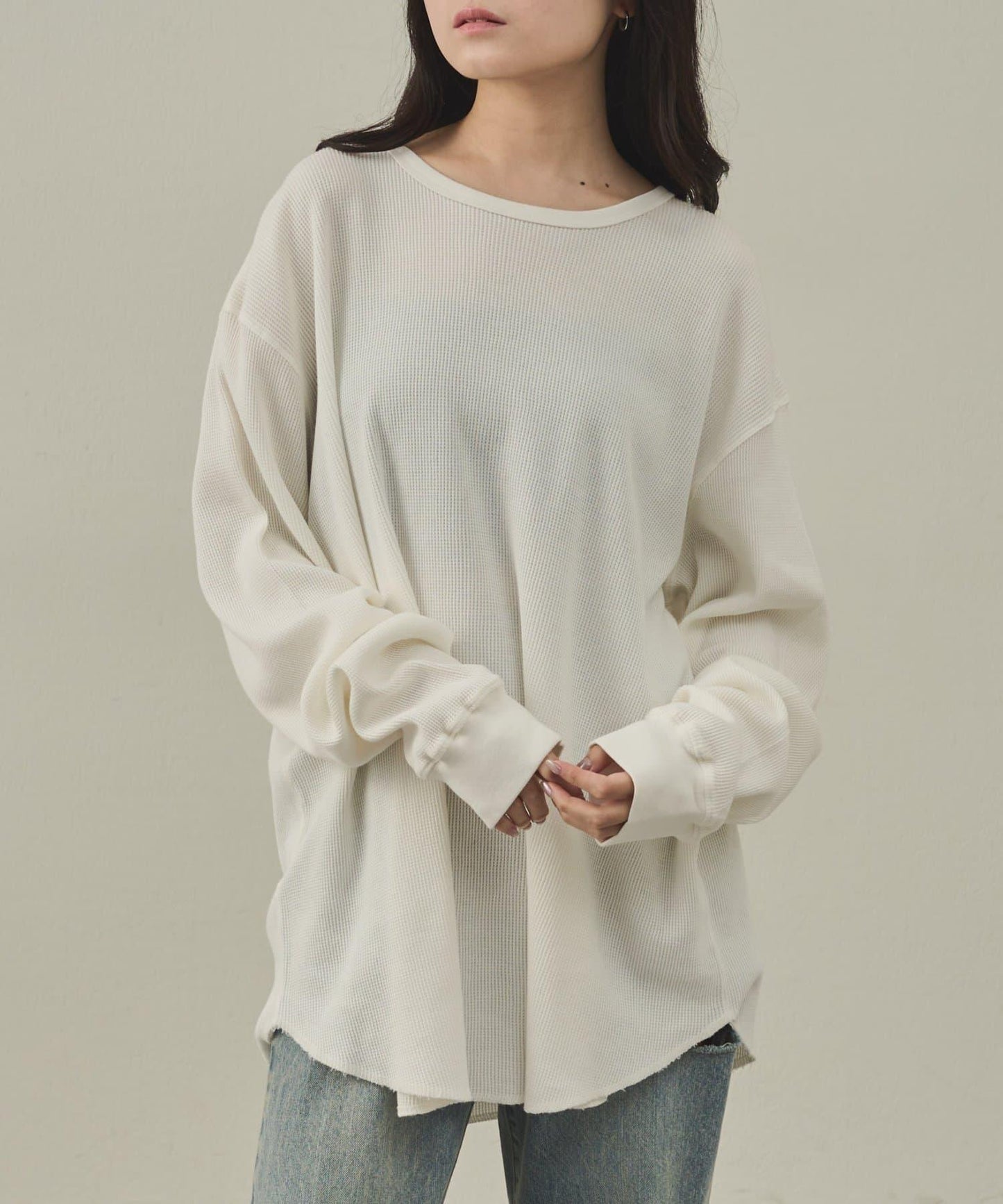 【paradigm】燃氣烤華夫格圓領長袖T恤