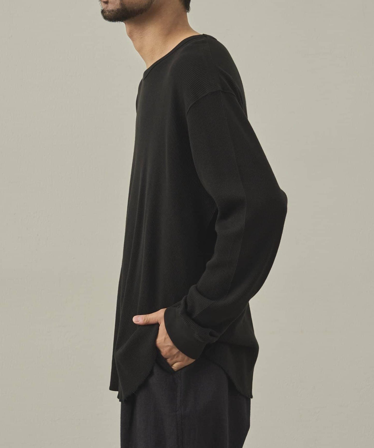 【paradigm】燃氣烤華夫格圓領長袖T恤