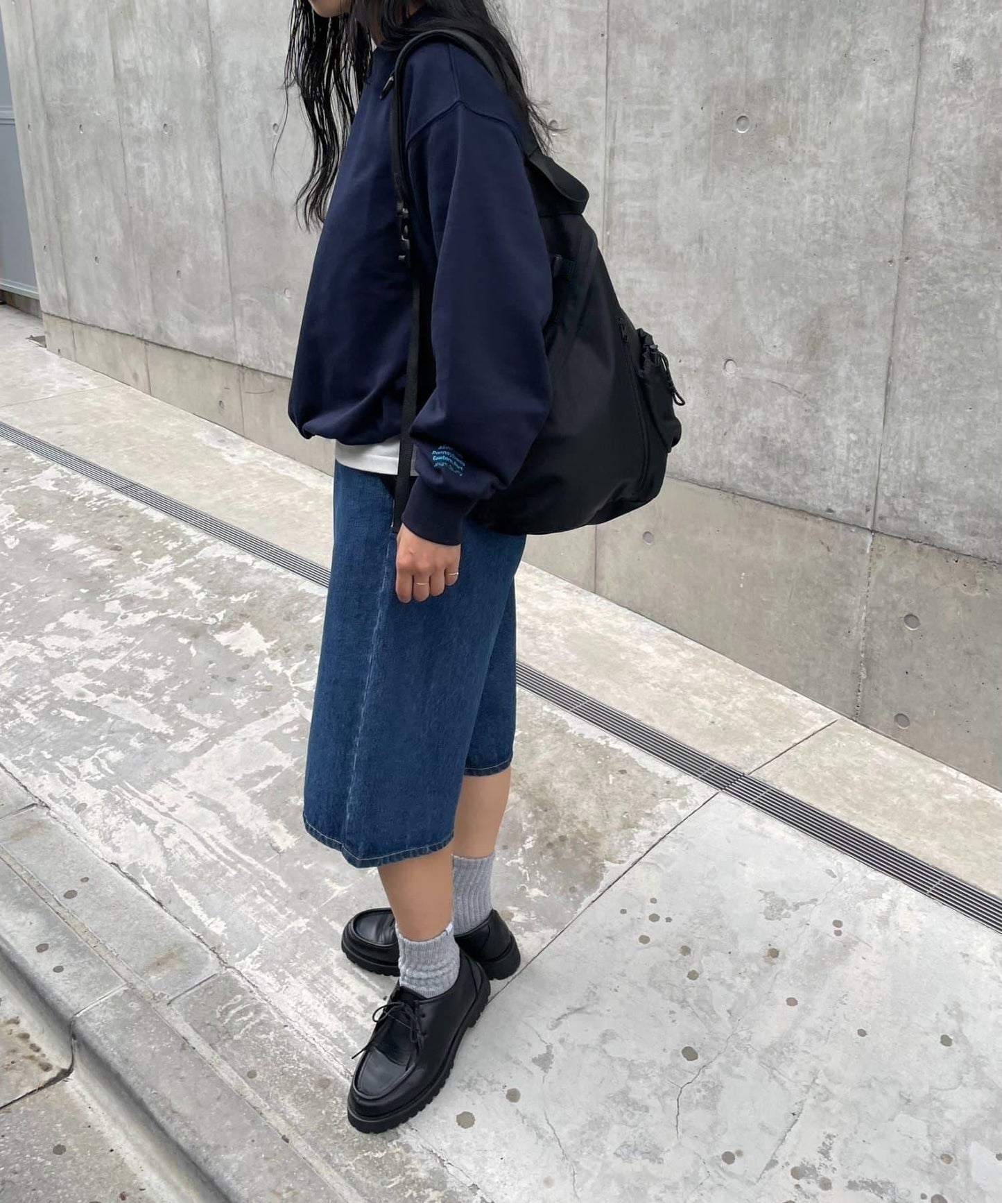 【LEI企畫/】衛衣袖部刺繡套頭衫