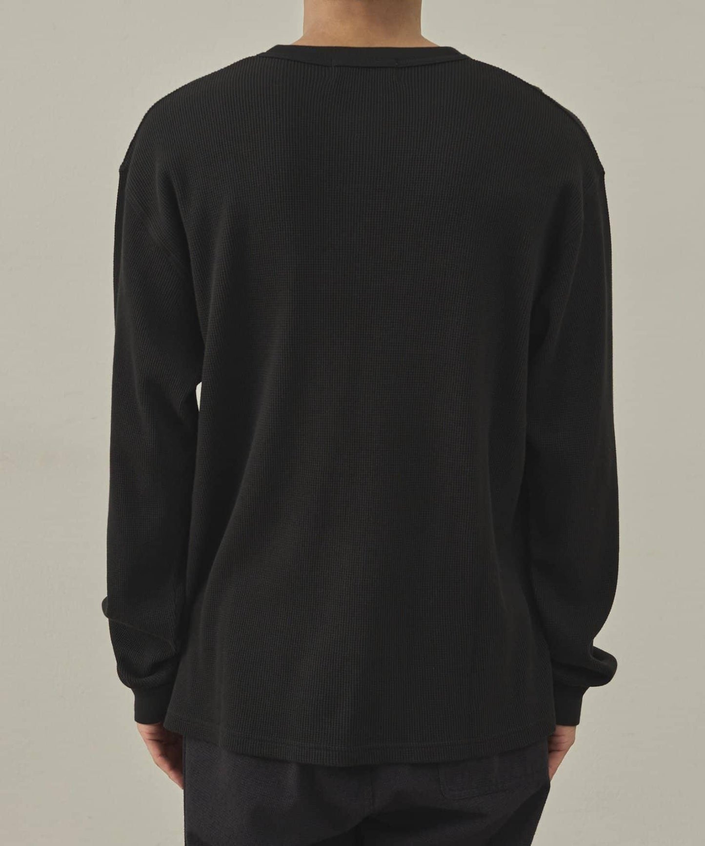 【paradigm】燃氣烤華夫格亨利領長袖T恤