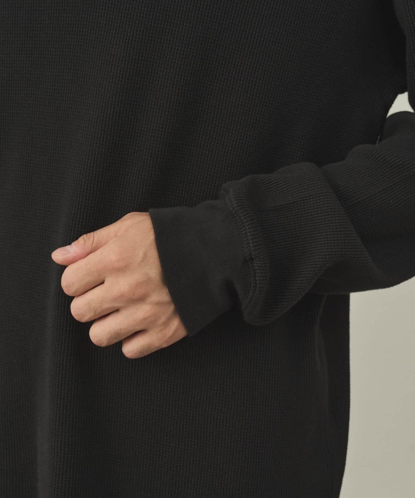 【paradigm】燃氣烤華夫格亨利領長袖T恤