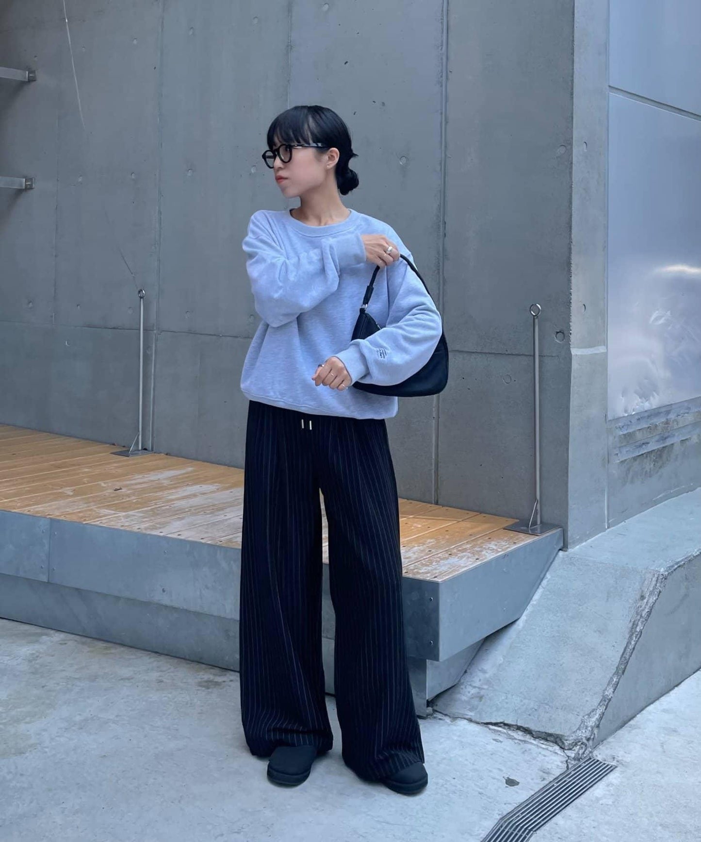 【LEI企畫/】衛衣袖部刺繡套頭衫