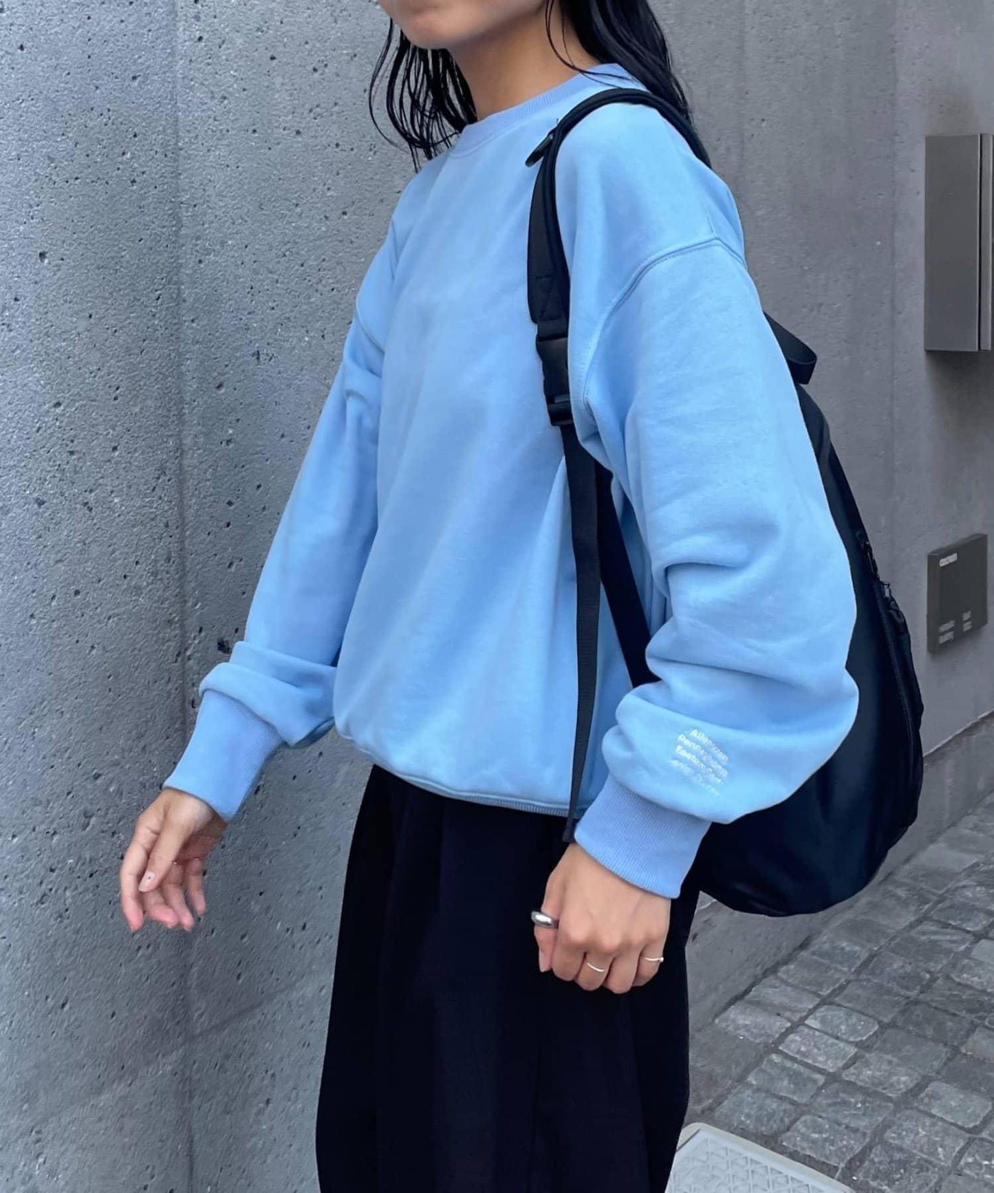 【LEI企畫/】衛衣袖部刺繡套頭衫