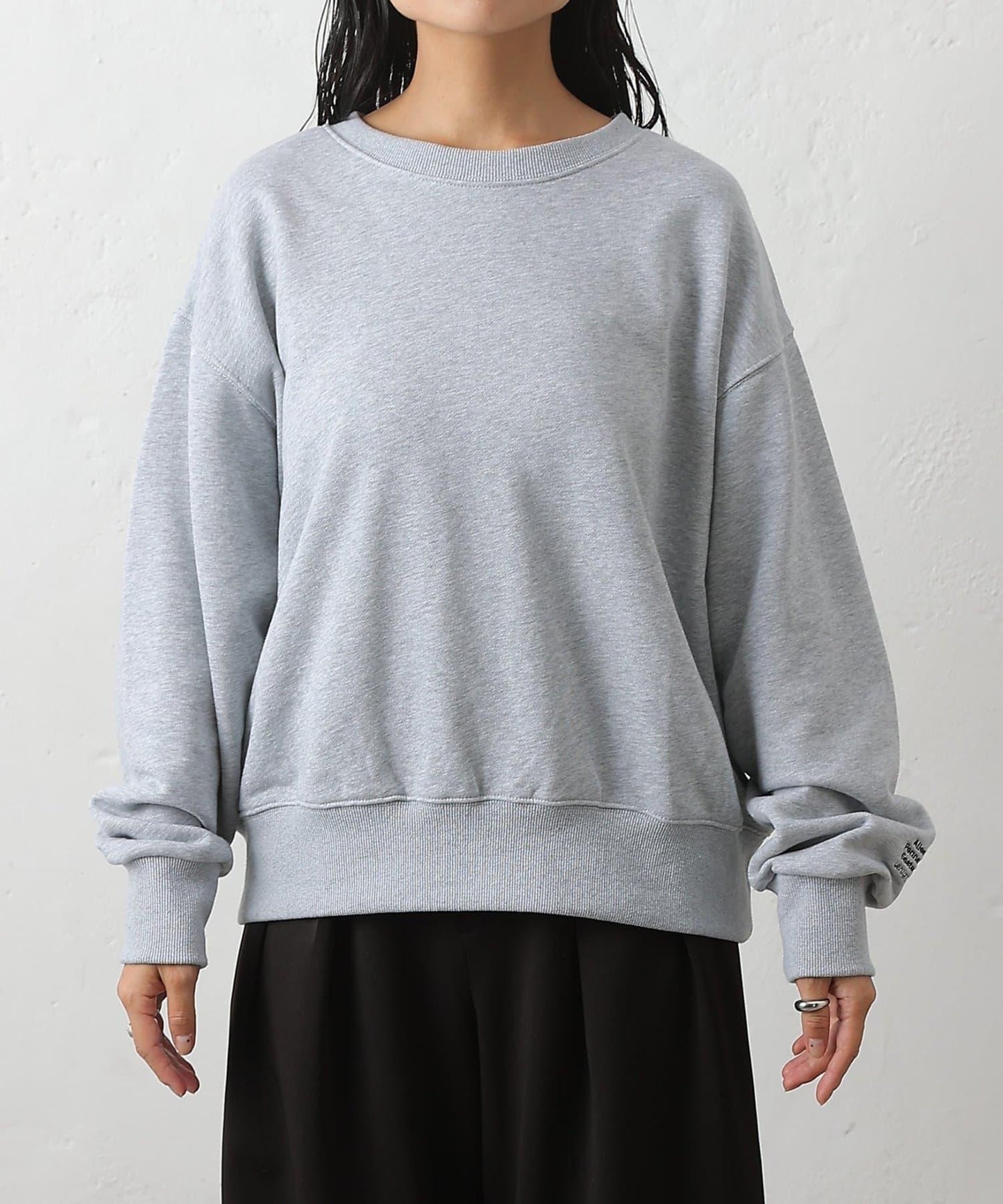 【LEI企畫/】衛衣袖部刺繡套頭衫