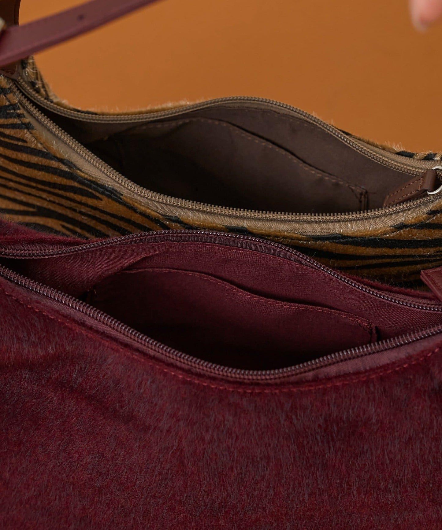 拼接材質單肩包