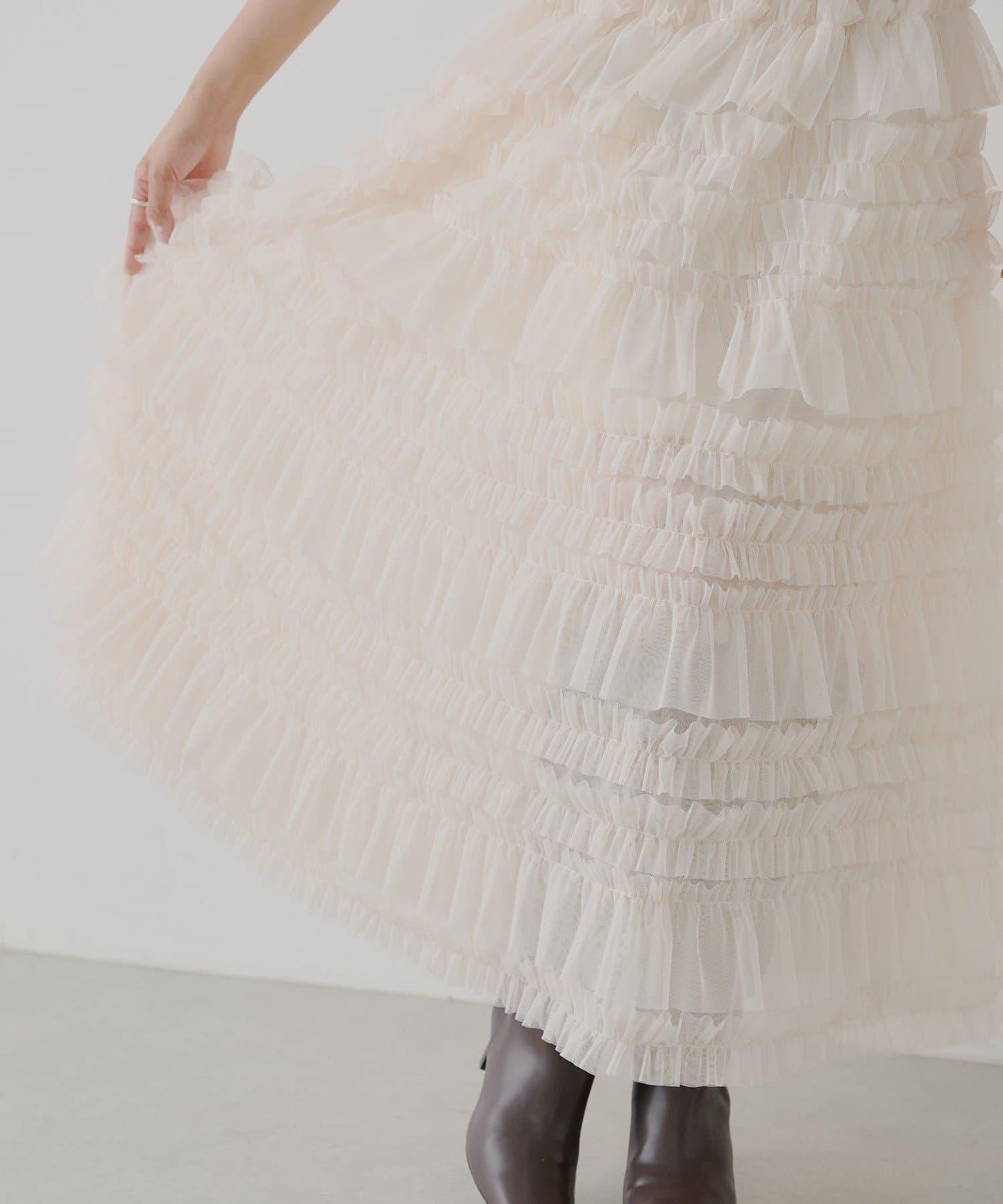 【SALON by Chico】蓬鬆網紗半身裙