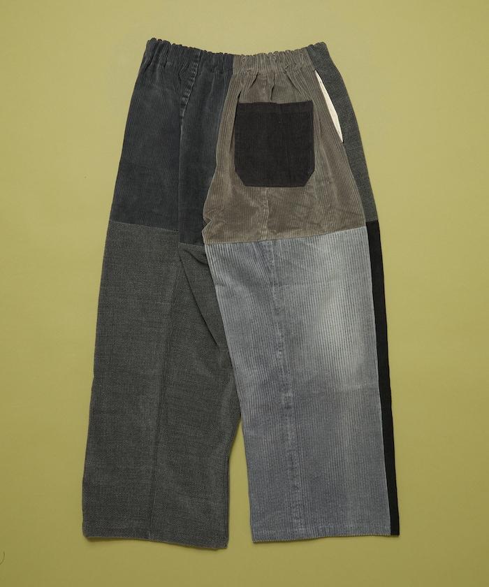 改良燈芯絨寬腿褲