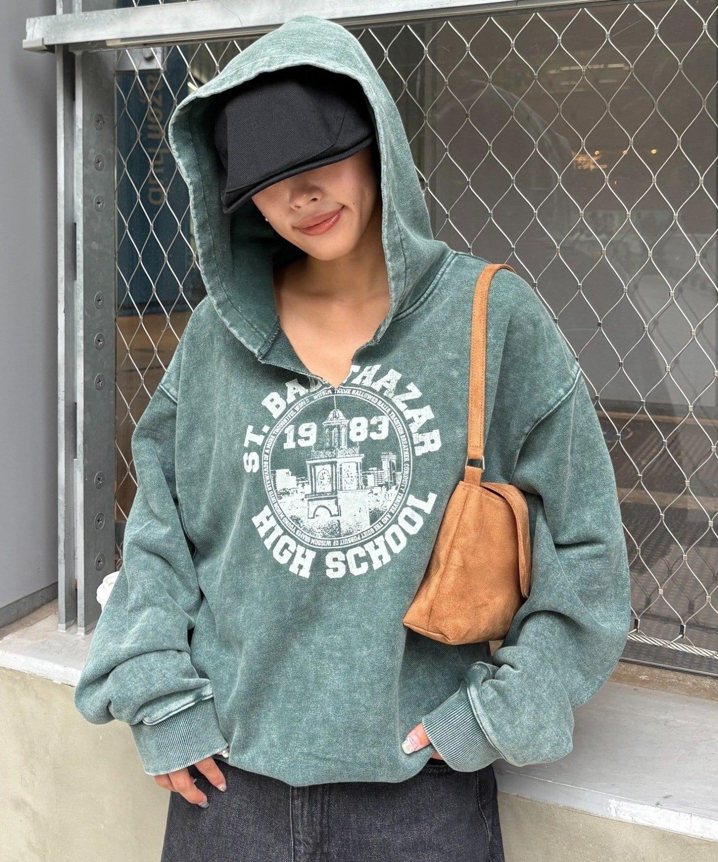 重磅工藝開領連帽衛衣