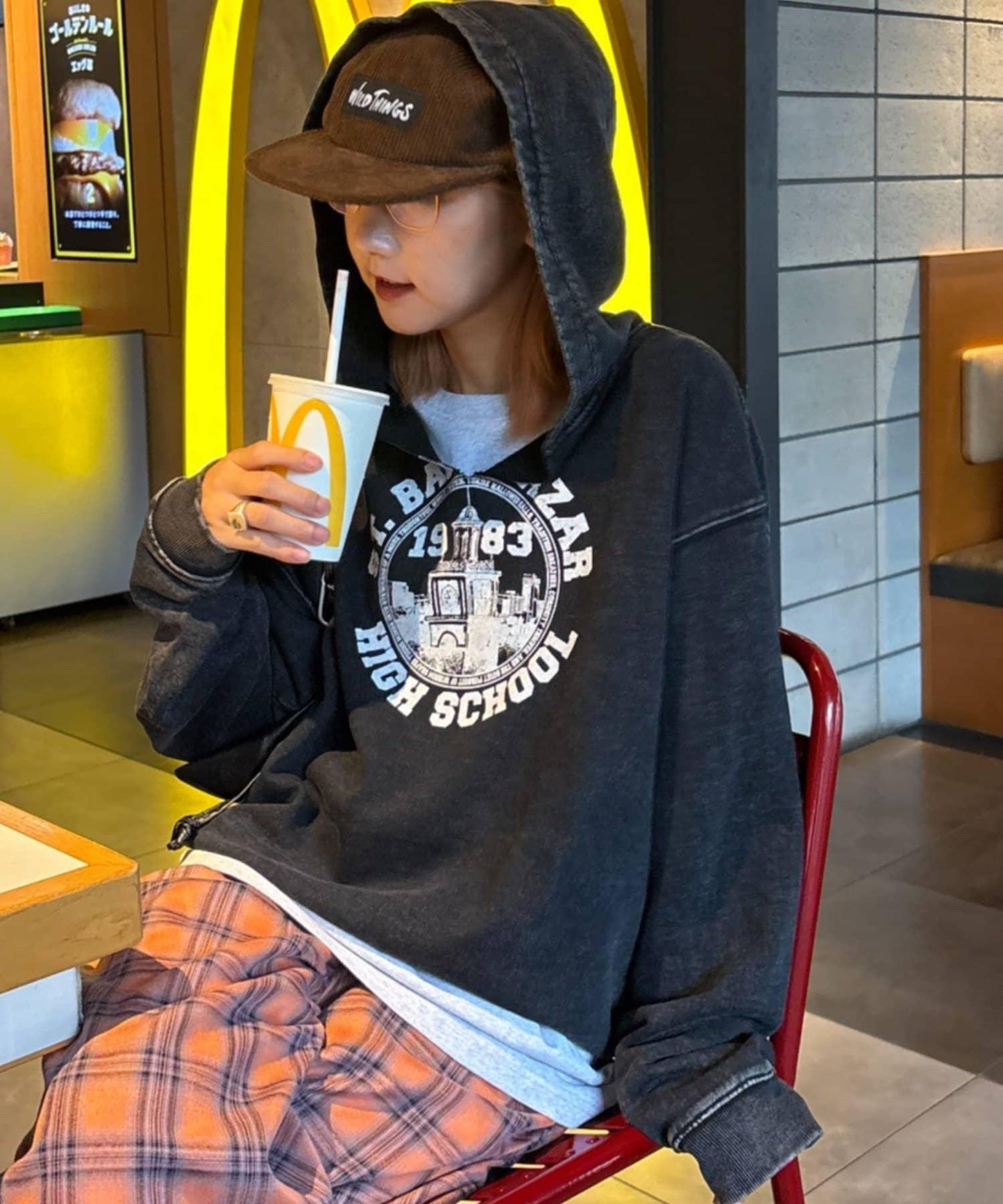 重磅工藝開領連帽衛衣