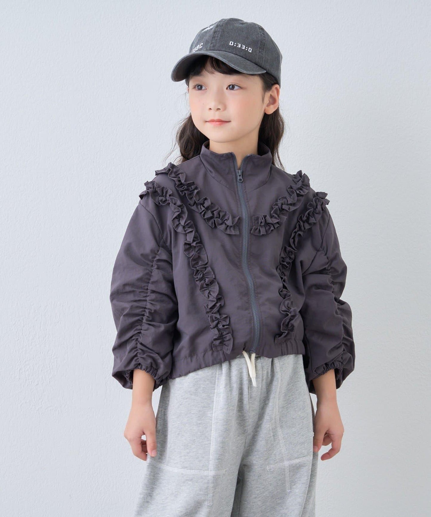 【KIDS】荷葉邊褶皺連體衣