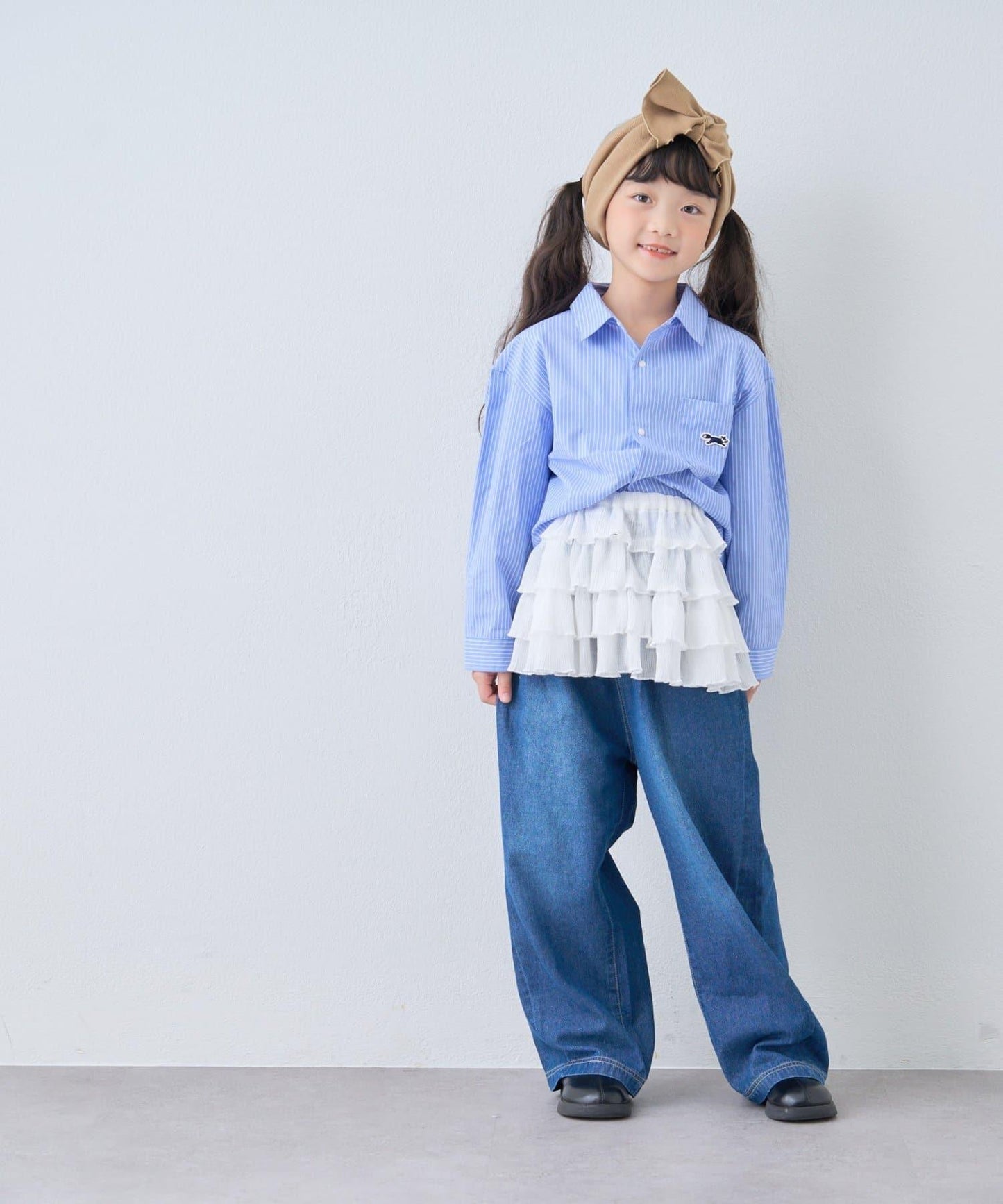 【KIDS】【FOX×TYPY】格子寬鬆襯衫