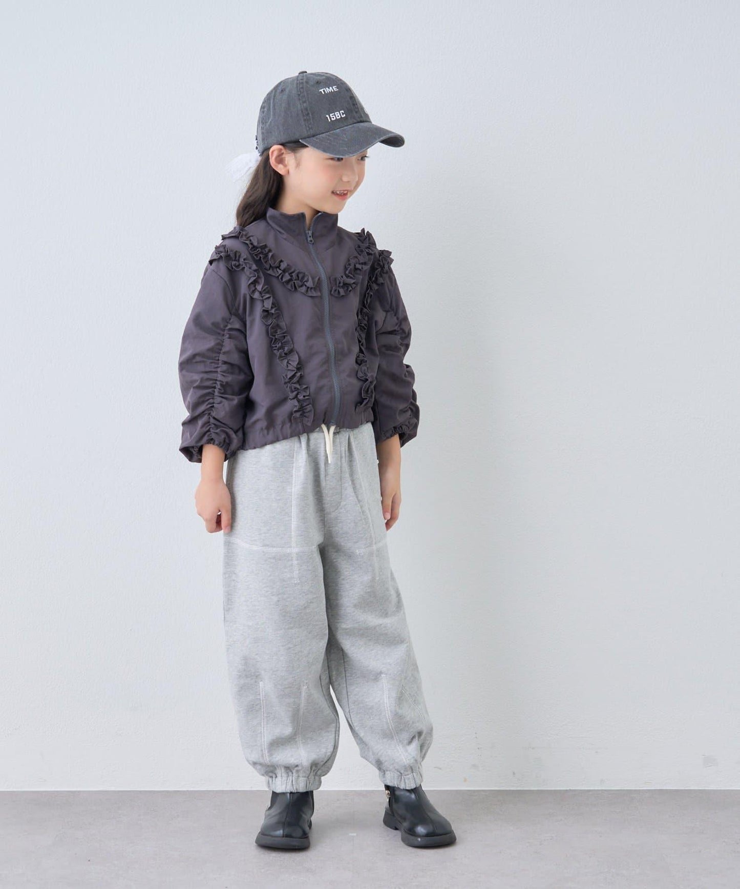 【KIDS】荷葉邊褶皺連體衣