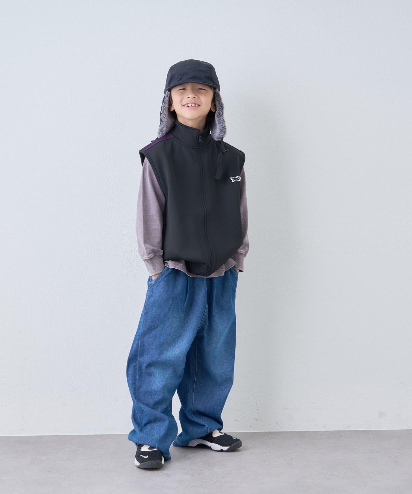 【KIDS】【FOX×TYPY】彈力運動夾克背心