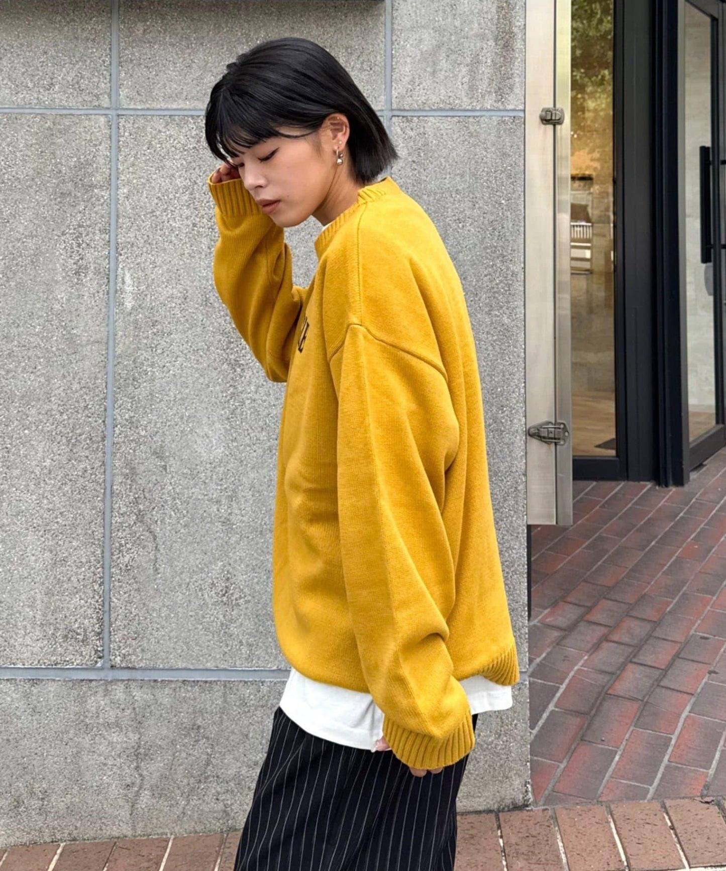 狗狗針織混合標誌提花毛衣