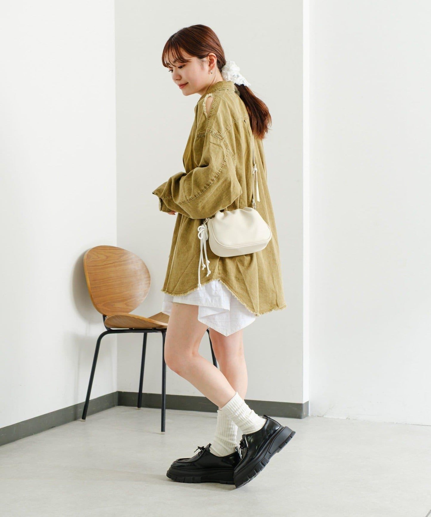 【・部分門店限定】2WAY褶皺單肩包