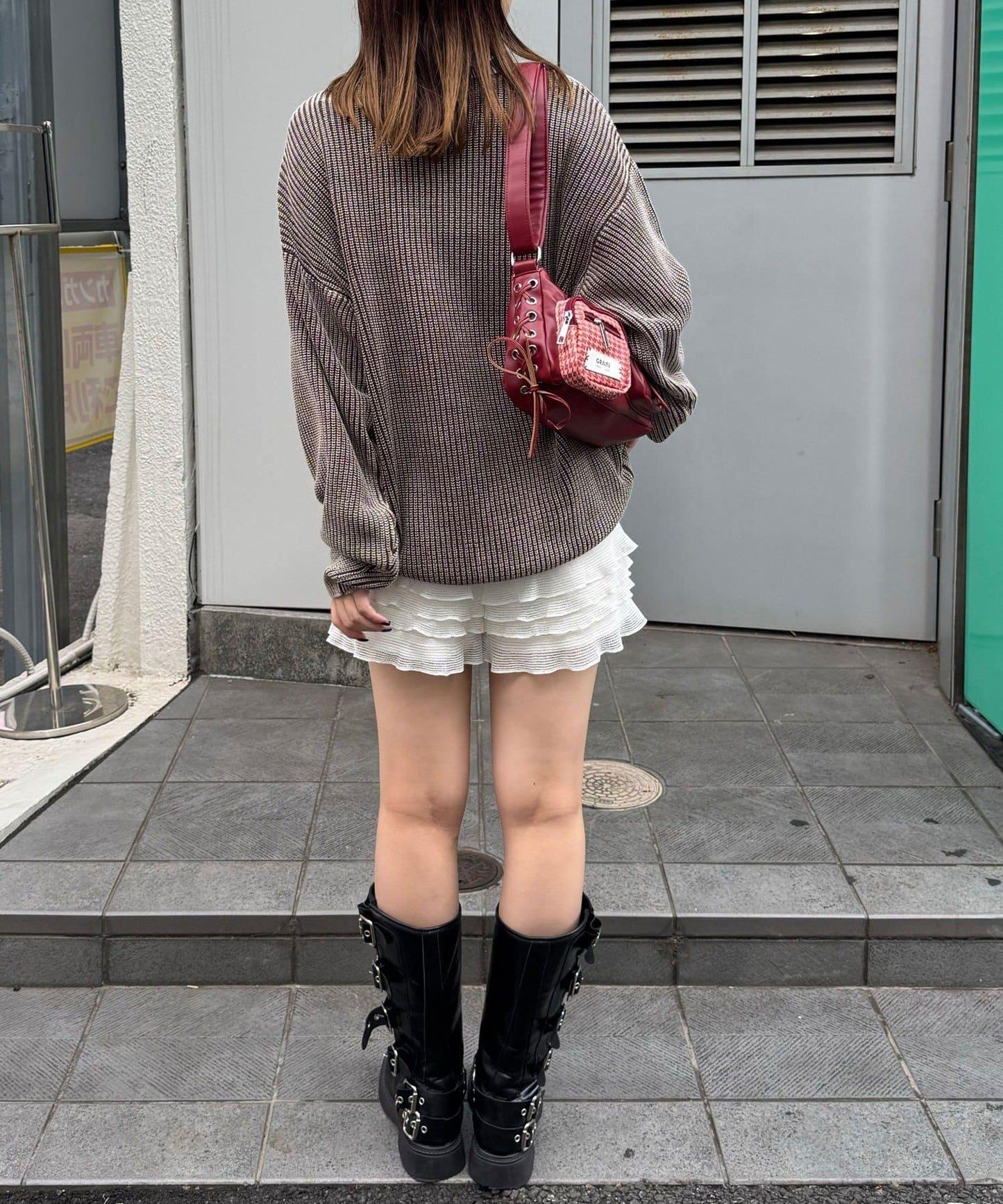 石洗針織套頭衫