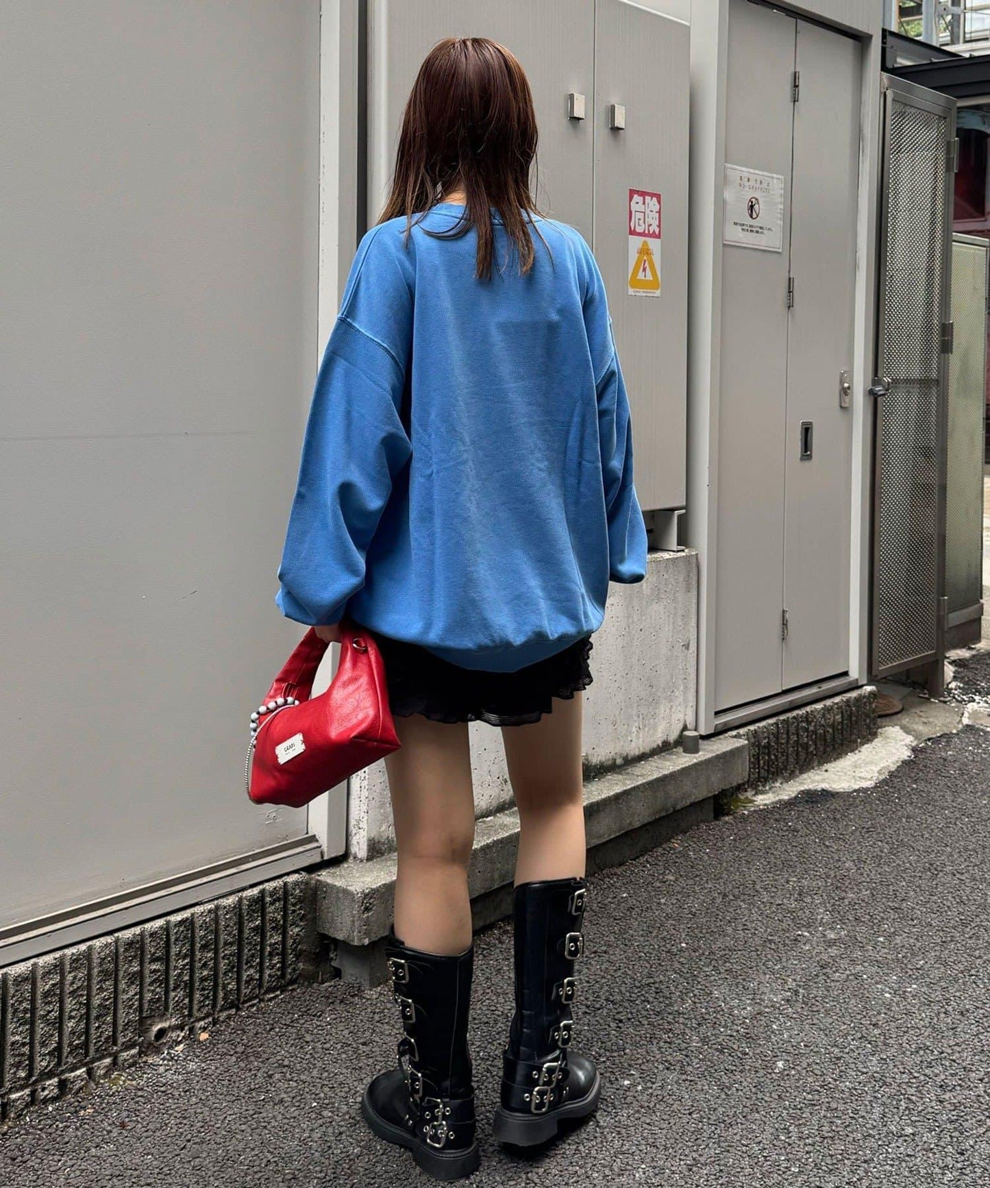 拼接印花水洗衛衣