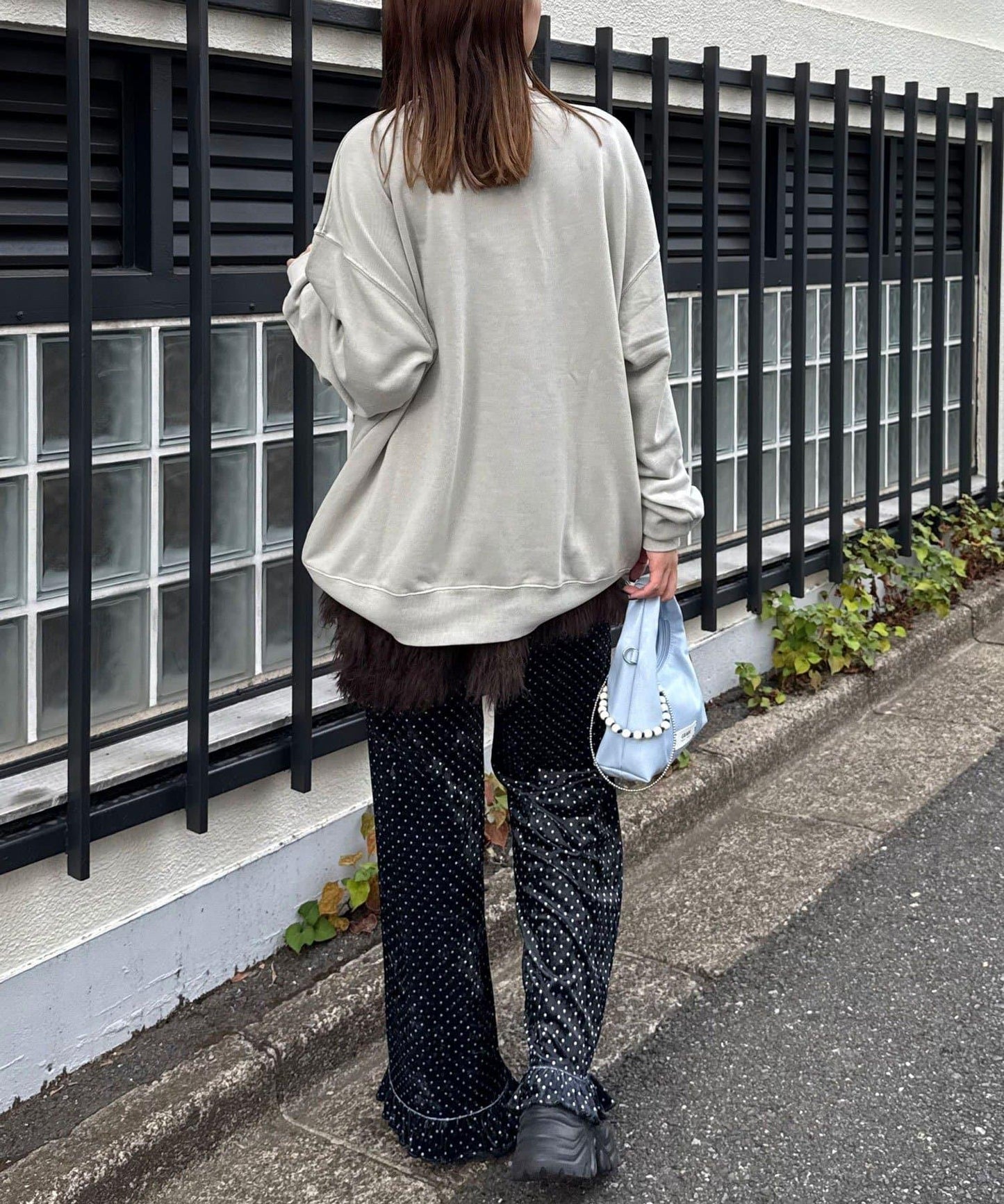 拼接印花水洗衛衣