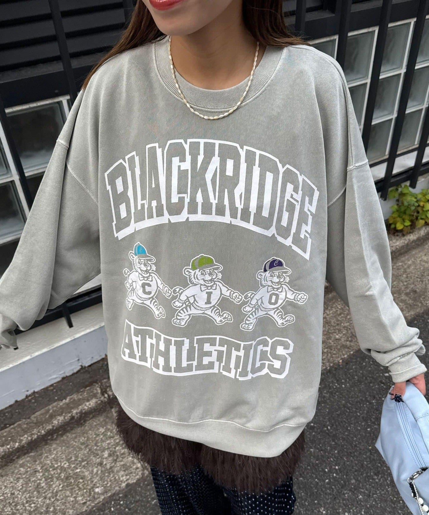 拼接印花水洗衛衣