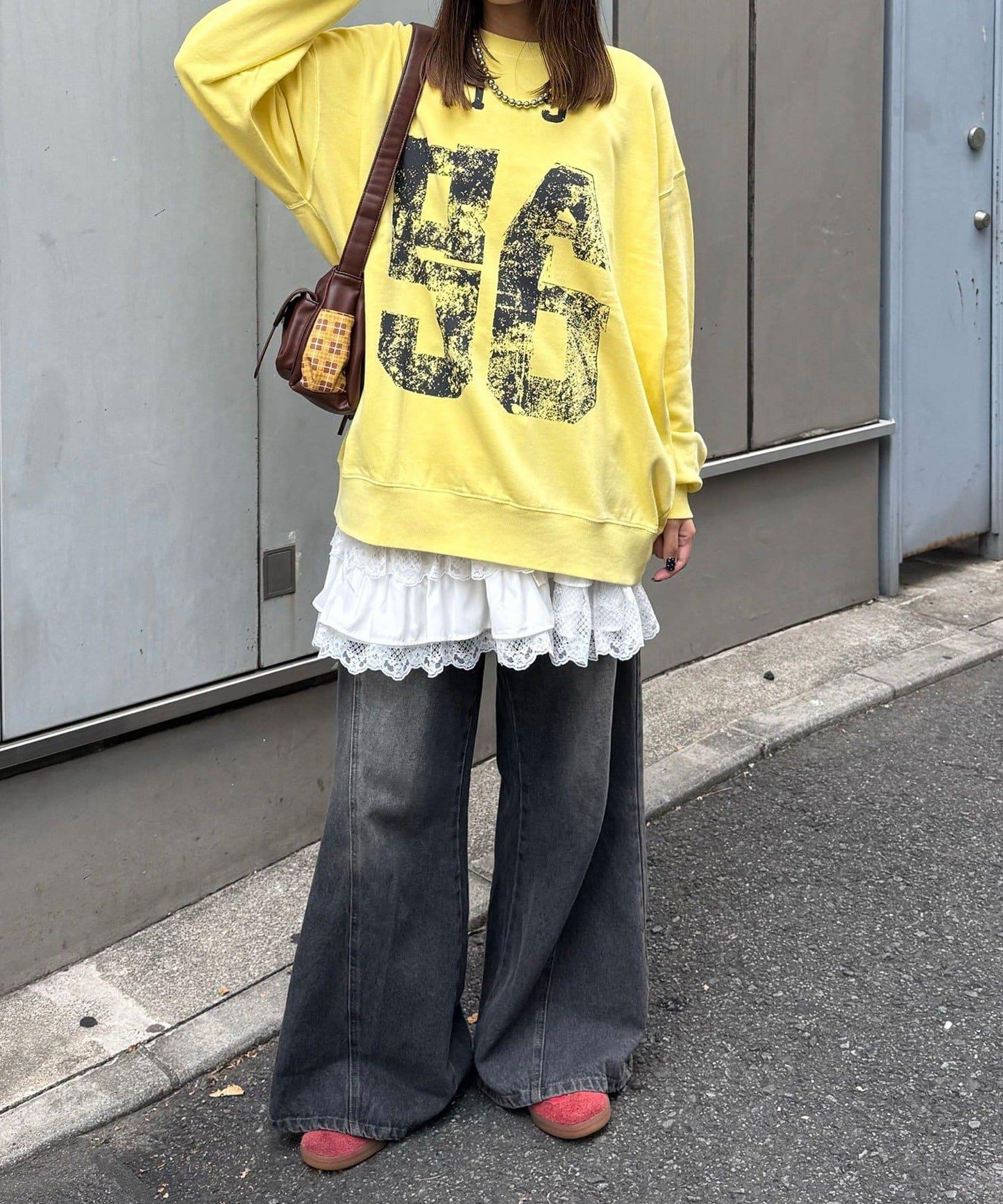 拼接印花水洗衛衣