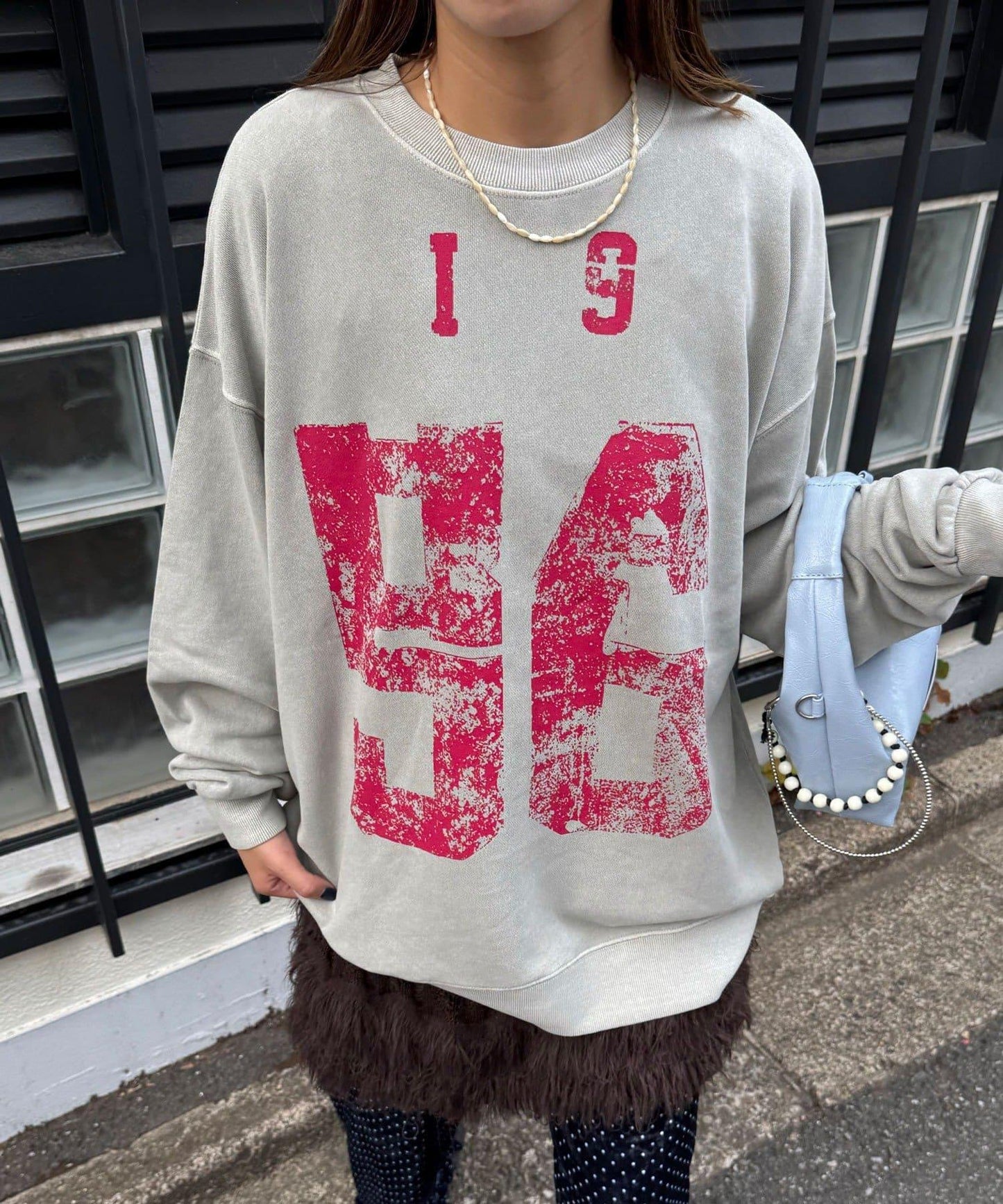 拼接印花水洗衛衣