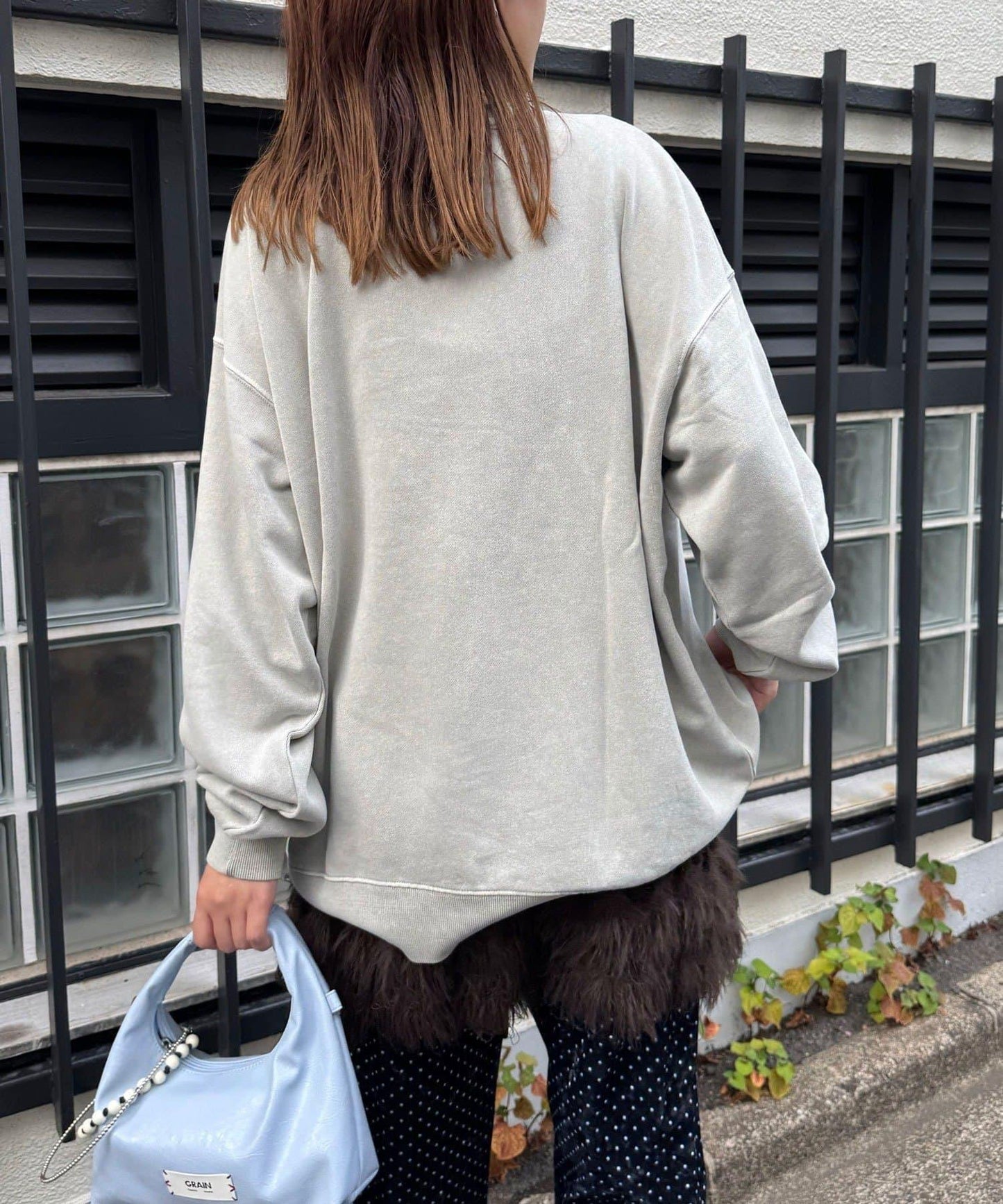 拼接印花水洗衛衣