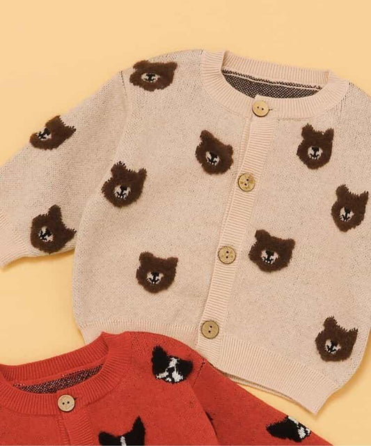 Bpop 動物提花開衫