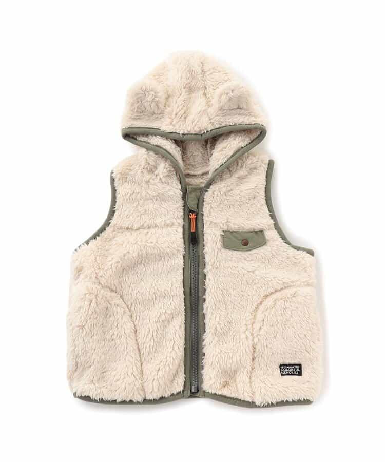 嬰兒仿羊羔絨馬甲