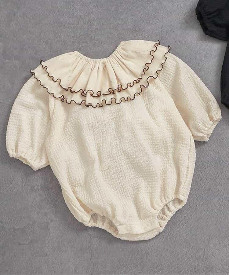 可拆卸領飾連體衣