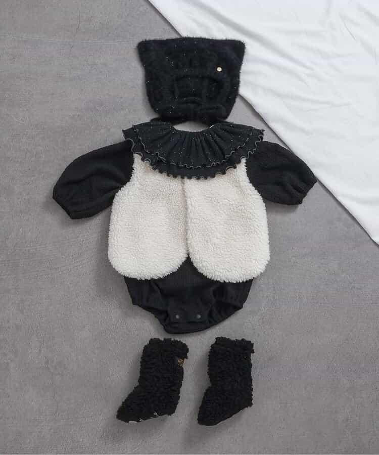 可拆卸領飾連體衣