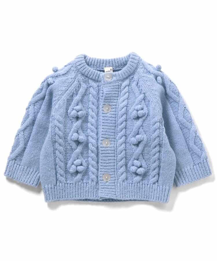 毛球針織嬰兒開衫_可機洗