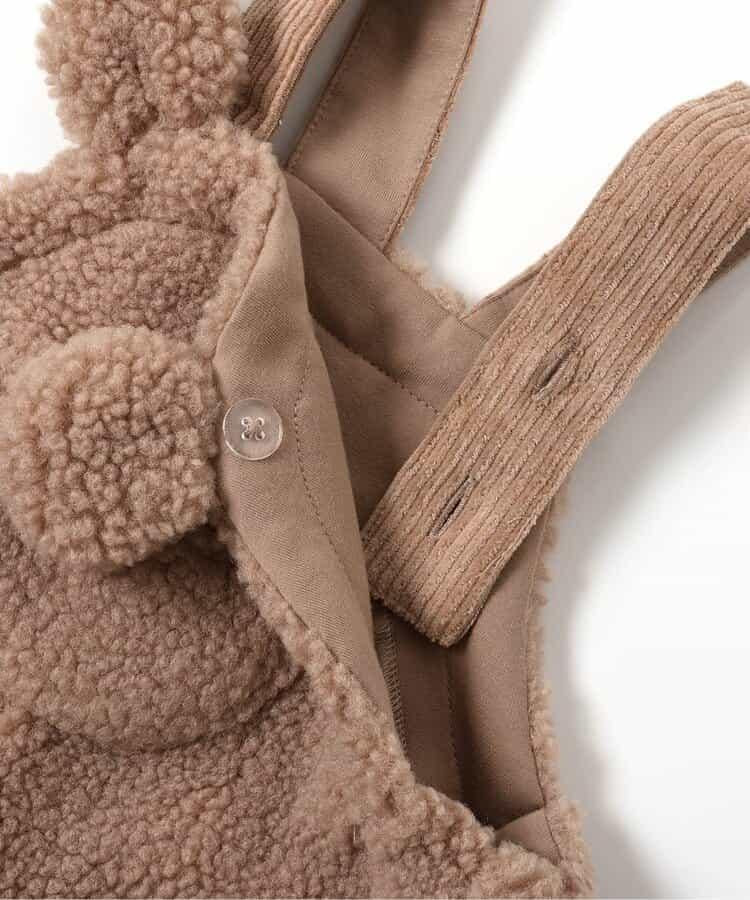 動物絨毛嬰兒連體褲