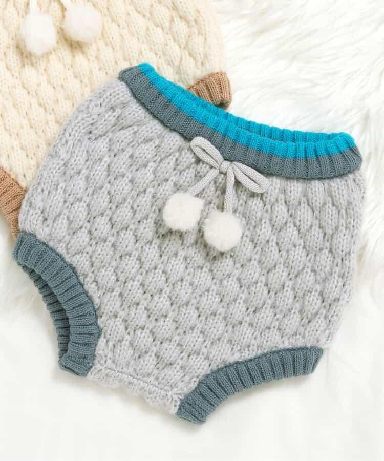 FUN!FAN!ANIMAL 凸起針織短褲