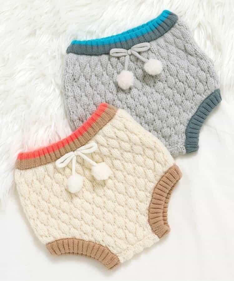 FUN!FAN!ANIMAL 凸起針織短褲