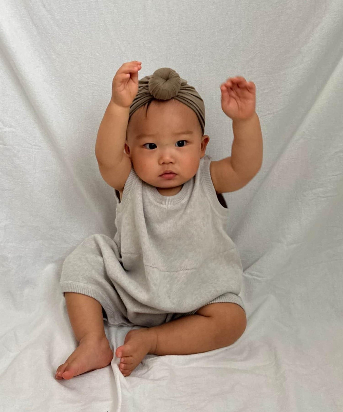 【100%純棉可水洗】【BABY】衛衣風針織連體衣