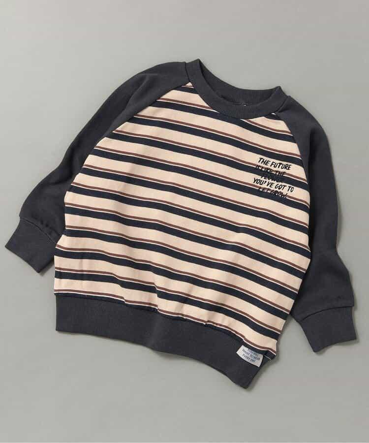 拼色插肩袖單點裝飾衛衣