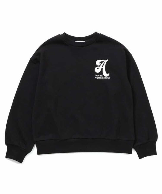 A標誌背部印花衛衣