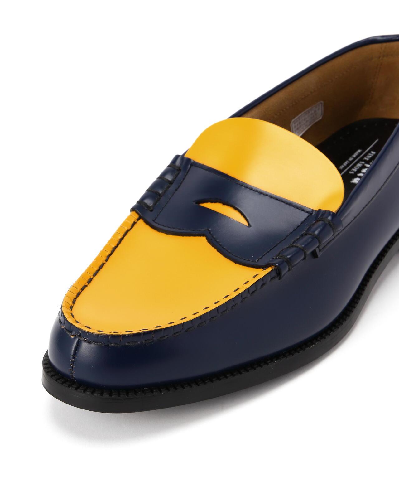 The Kenford Fineshoes/COIN樂福鞋 藏青色×黃色