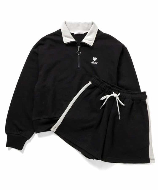 半拉鍊加絨套裝