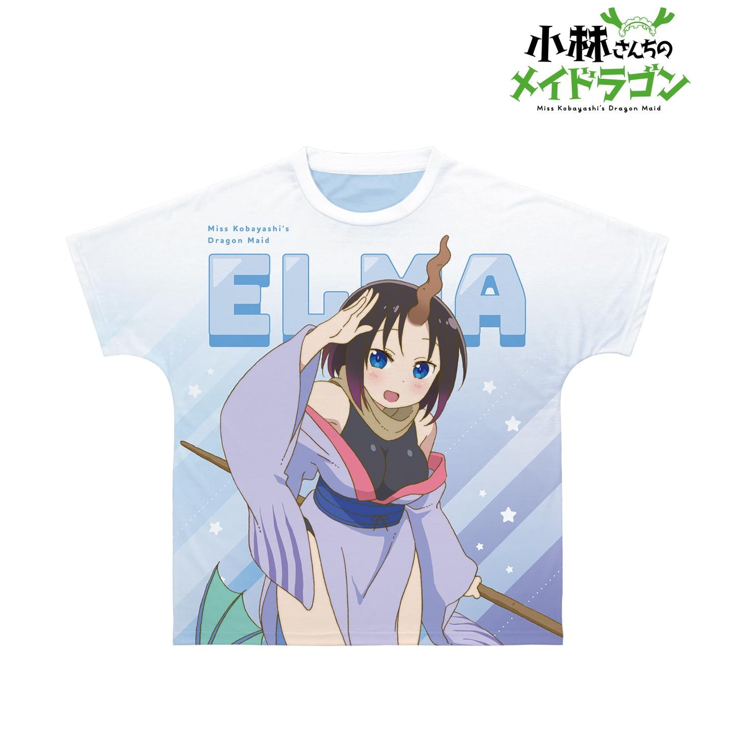 《小林家的龍女僕》_(尺碼/XL)_艾爾瑪全幅印花男女通用T恤