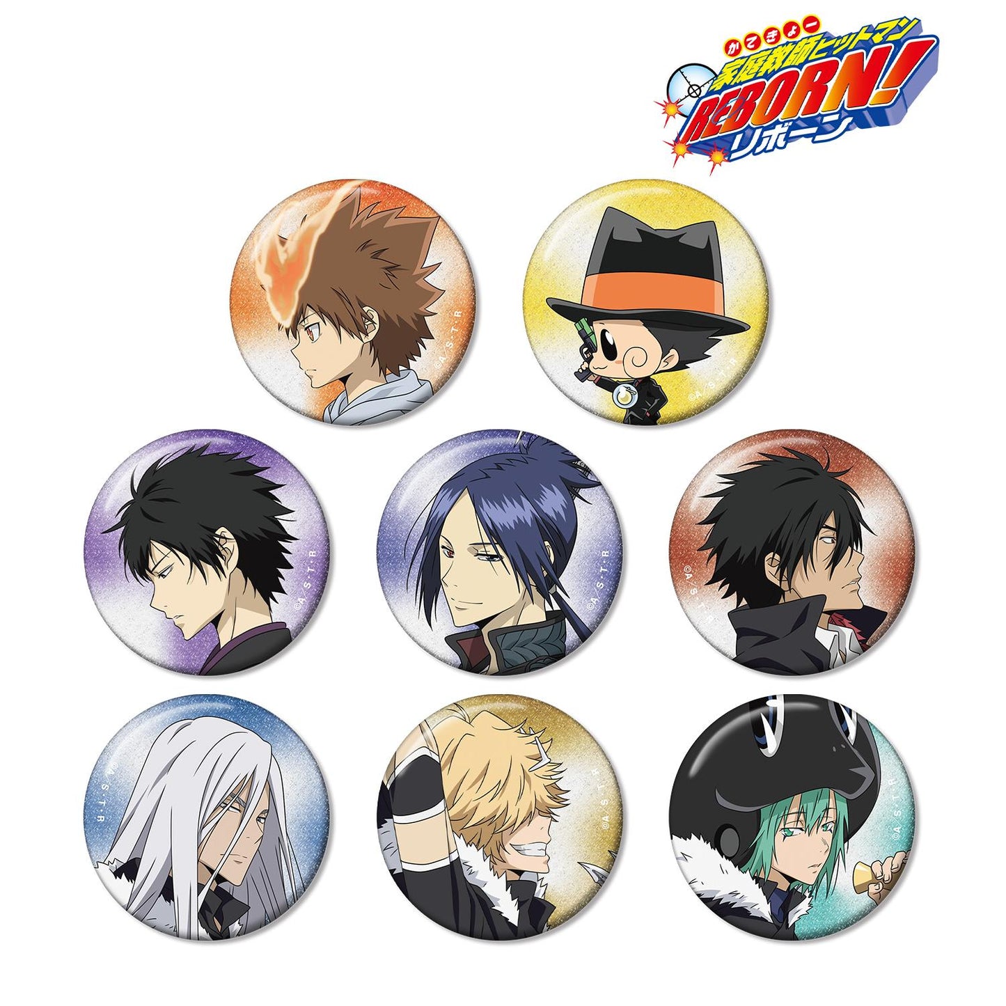 《家庭教師HITMAN REBORN!》全新繪製 步行ver. 交易閃粉徽章(單位/盒)【全套BOX/8包入】