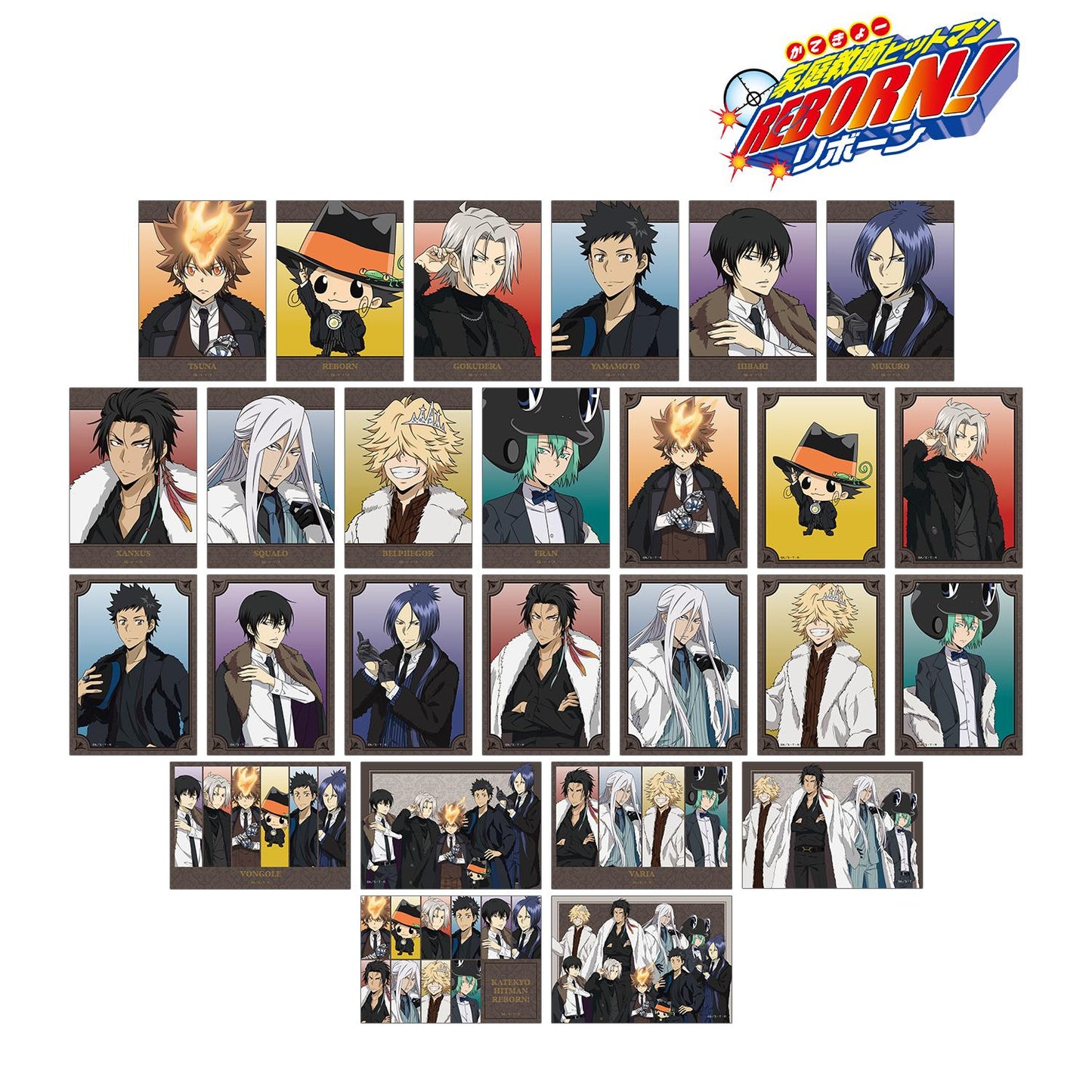 《家庭教師HITMAN REBORN!》全新繪製 毛皮大衣×西裝ver. 隨機寫真卡(單位/盒)【全套BOX/26包入】