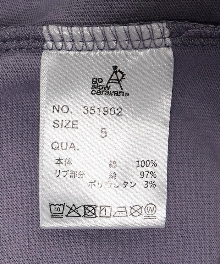 USA/C 方形LOGO背部印花長袖T恤 /