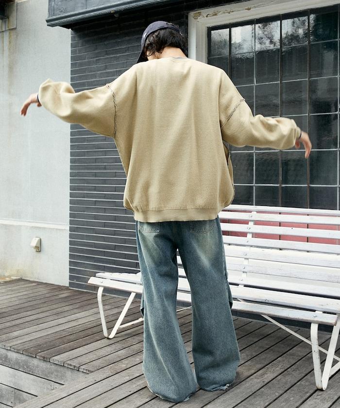 拼色針織開衫