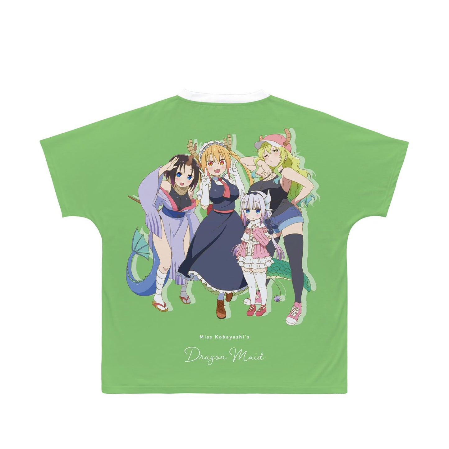 《小林家的龍女僕》_(尺寸/XXXL)_托爾&康娜&艾爾瑪&露科亞 全幅印花男女通用T恤