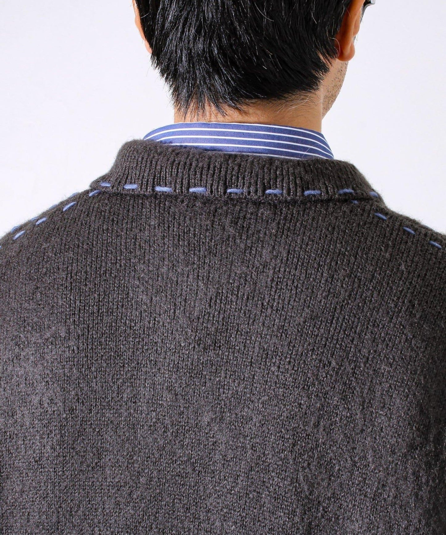 【男女同款】手工縫線針織夾克