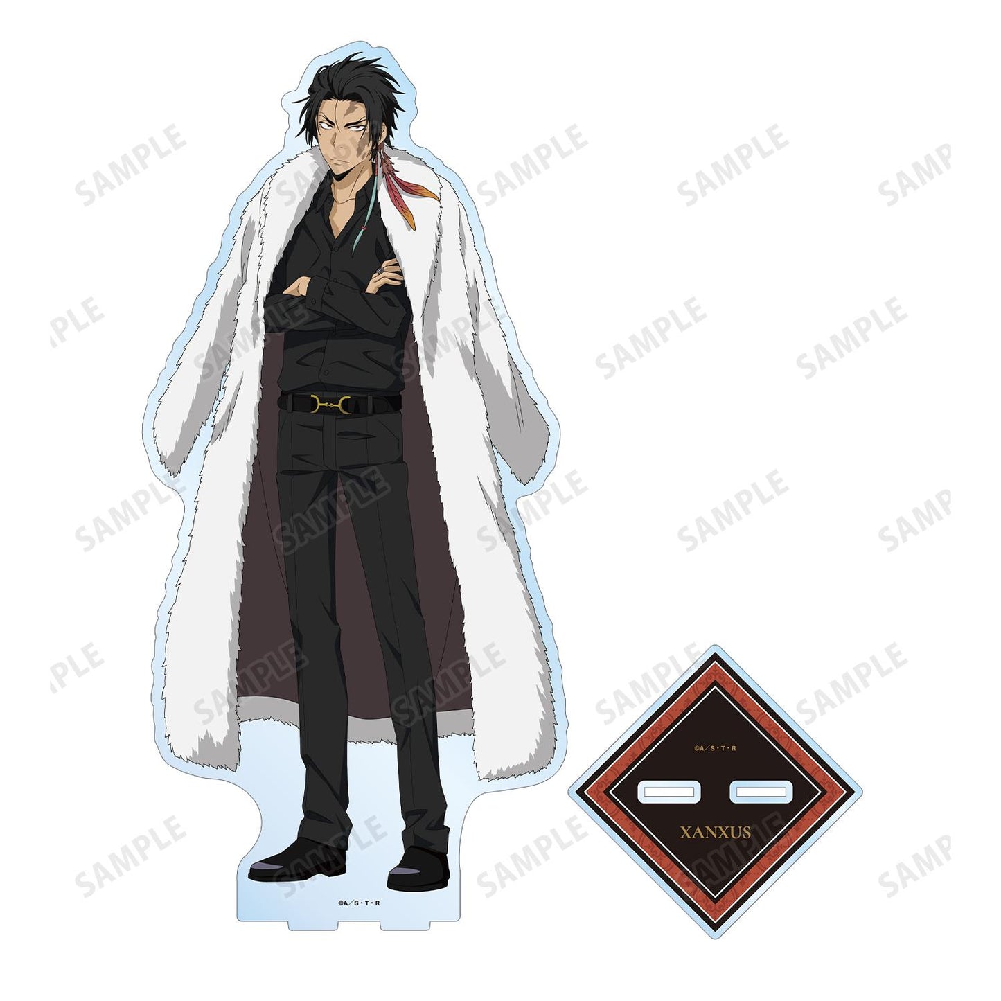 《家庭教師HITMAN REBORN!》_新繪 XANXUS(10年後)毛皮大衣×西裝ver. 特大亞克力立牌