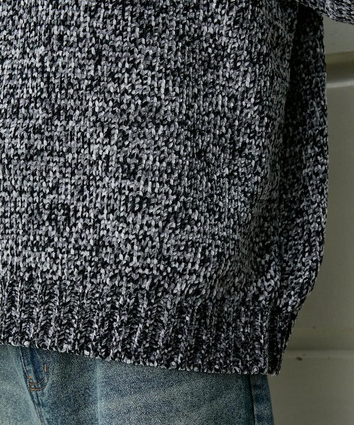 毛圈紗圓領針織衫