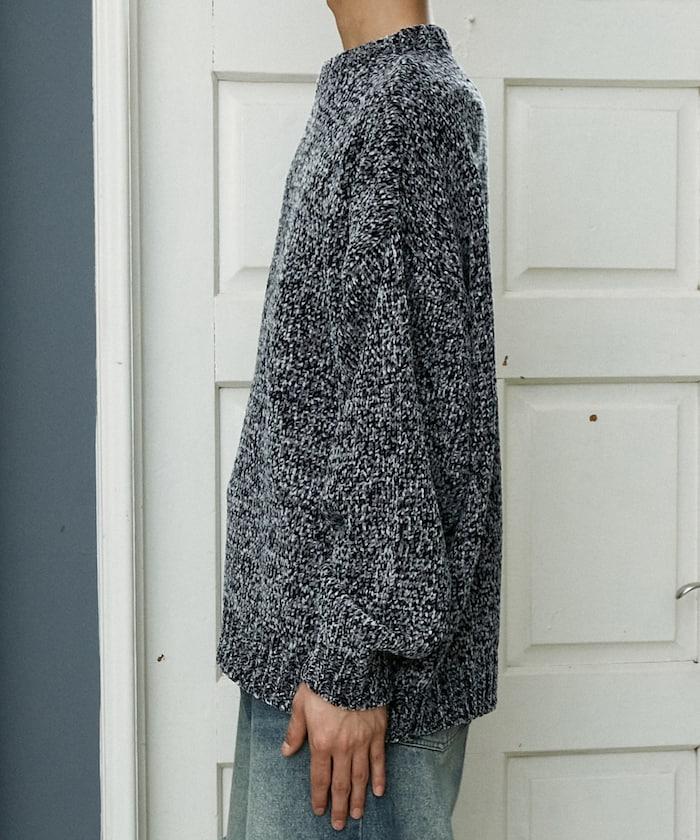 毛圈紗圓領針織衫