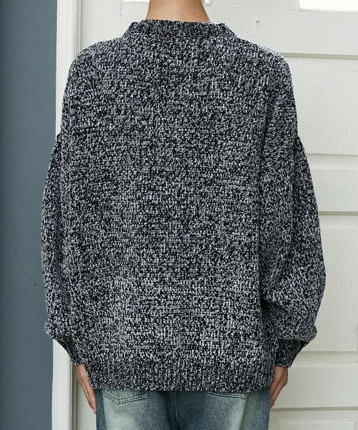 毛圈紗圓領針織衫